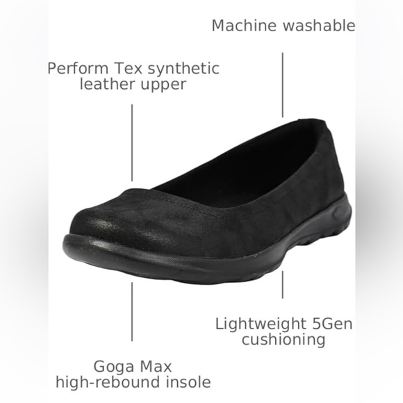 Skechers Women's Go Walk Lite-Gem Slip On Ballet Flats! - Picture 3 of 9